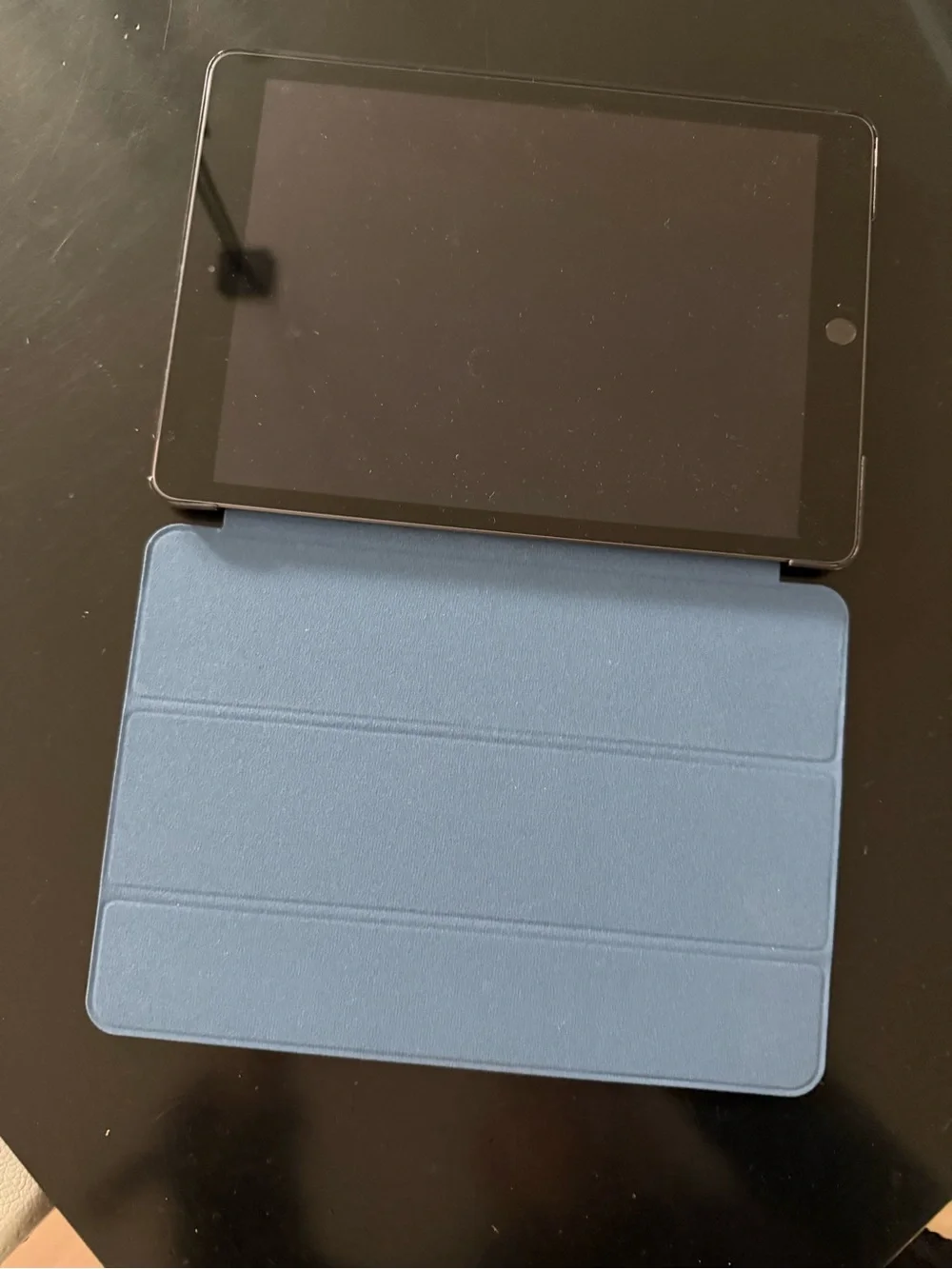 Apple ipad showing